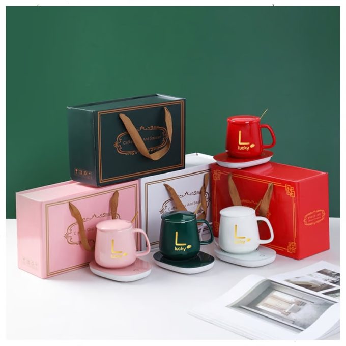 TAZA + CALENTADOR PORTÁTIL