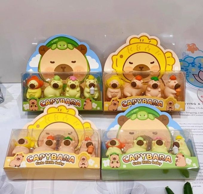 SET GOMITAS CAPIBARA